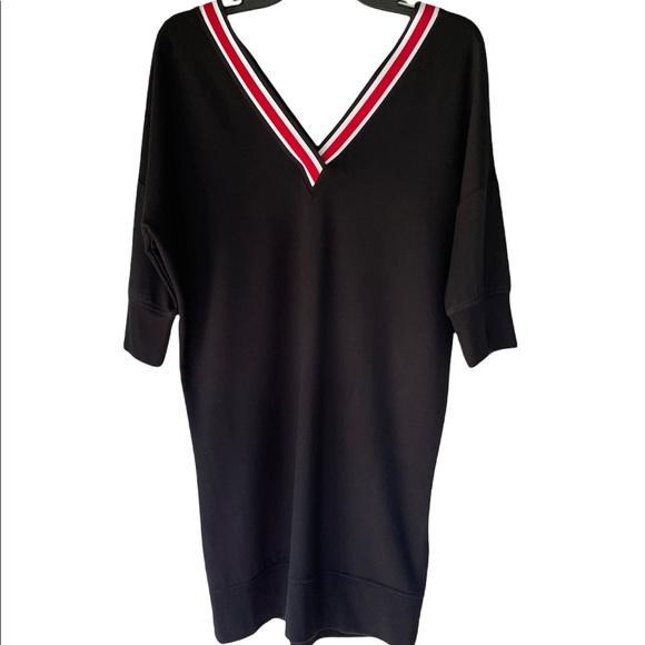 EXPRESS BODY CONTOUR V-NECK MINI DRESS - Picture 1 of 5